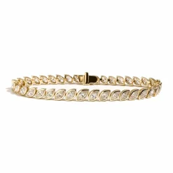 Zadok Collection Marquise Bezel Set Graduated Bracelet