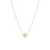 Zoe Chicco Midi Bitty Pave Diamond Star of David Necklace