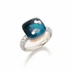 Pomellato Nudo Maxi Blue Topaz And Diamond Ring
