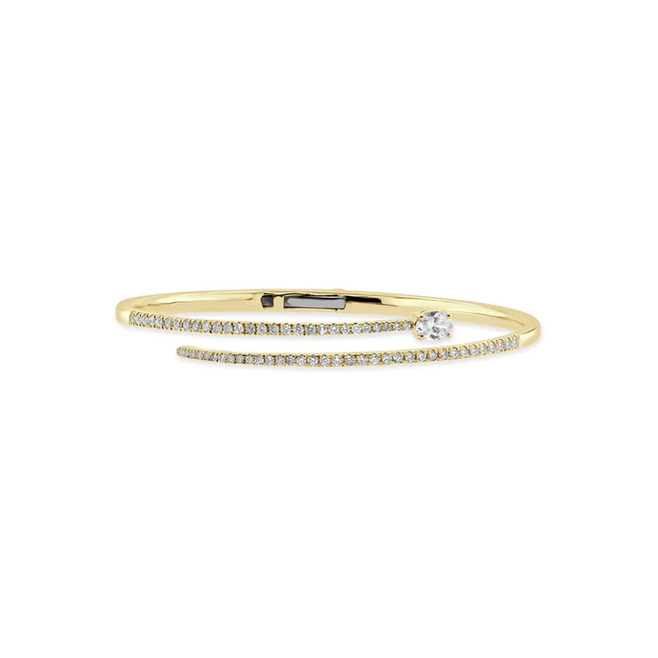 Zadok Collection Oval & Round Diamond Bangle
