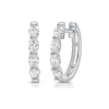 Zadok Collection Oval-Cut Diamond Huggie Earrings