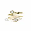 Zadok Collection Pear Cut Double Wrap Fashion Ring