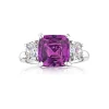 Zadok Collection Purple Sapphire And Diamond Ring