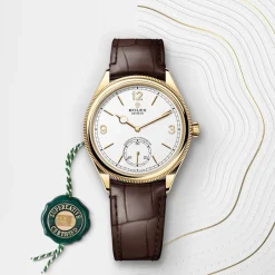 rolex  1908 39 mm, 18 ct yellow gold, polished finish M52508-0006