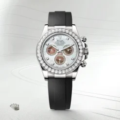 rolex  Cosmograph Daytona Oyster, 40 mm, white gold and diamonds M126589RBR-0001