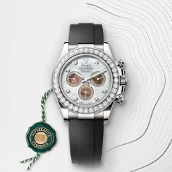 rolex Cosmograph Daytona Oyster, 40 mm, white gold and diamonds M126589RBR-0001