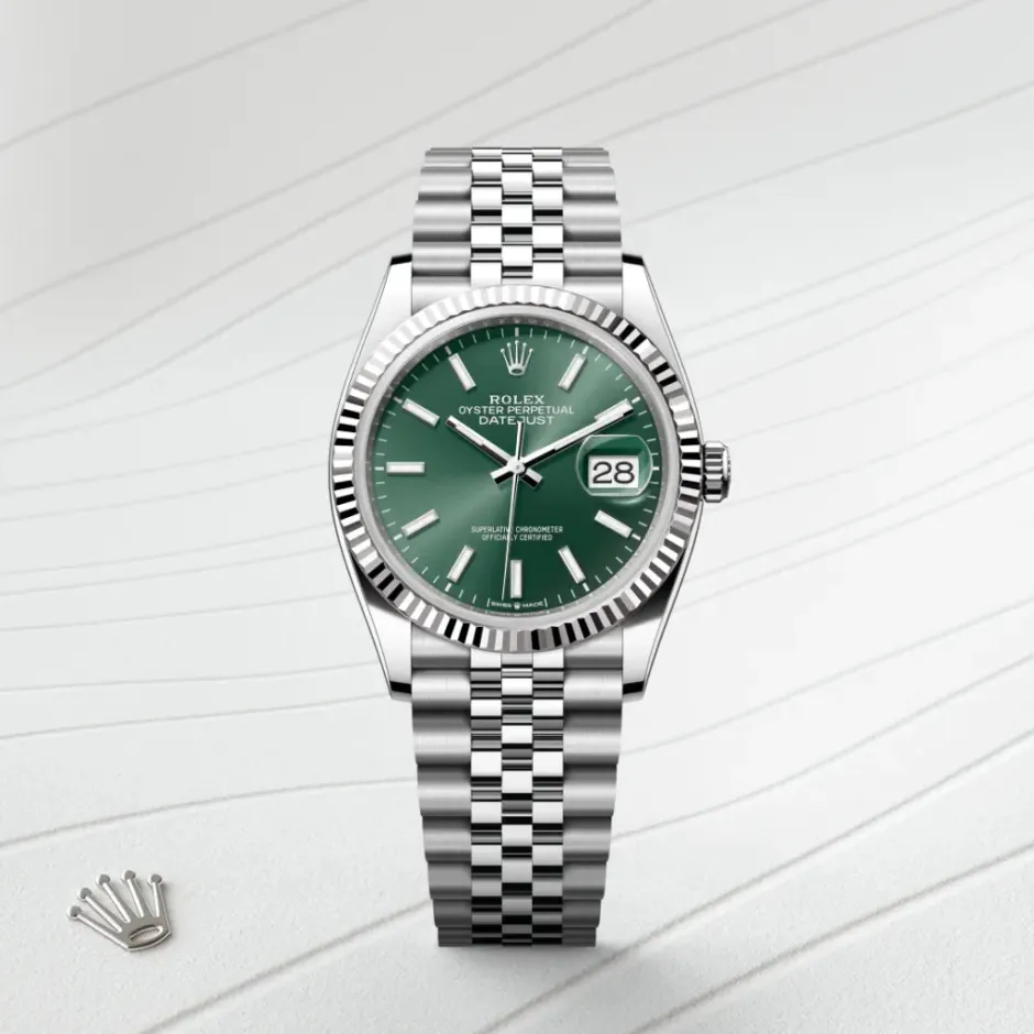 rolex Datejust 36 Oyster, 36 mm, Oystersteel and white gold M126234-0051