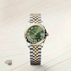rolex Datejust 31 Oyster, 31 mm, Oystersteel, yellow gold and diamonds M278343RBR-0016