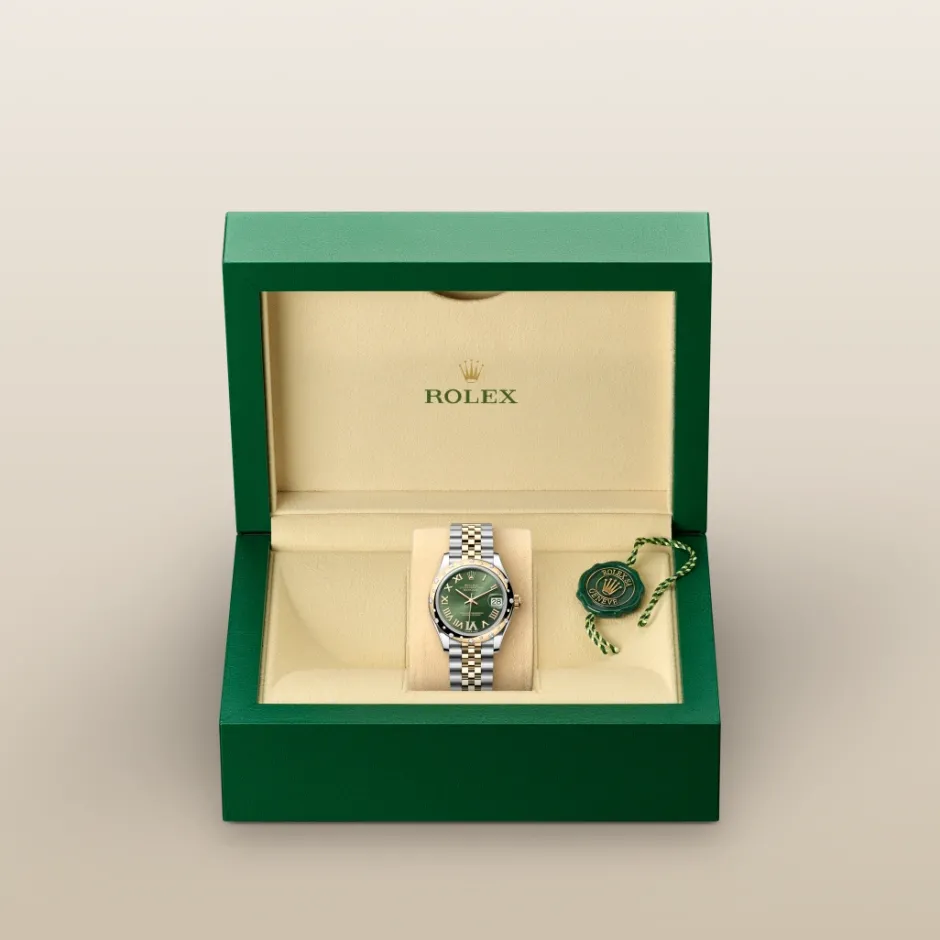 rolex Datejust 31 Oyster, 31 mm, Oystersteel, yellow gold and diamonds M278343RBR-0016