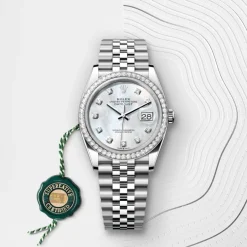 rolex  Datejust 36 Oyster, 36 mm, Oystersteel, white gold and diamonds M126284RBR-0011