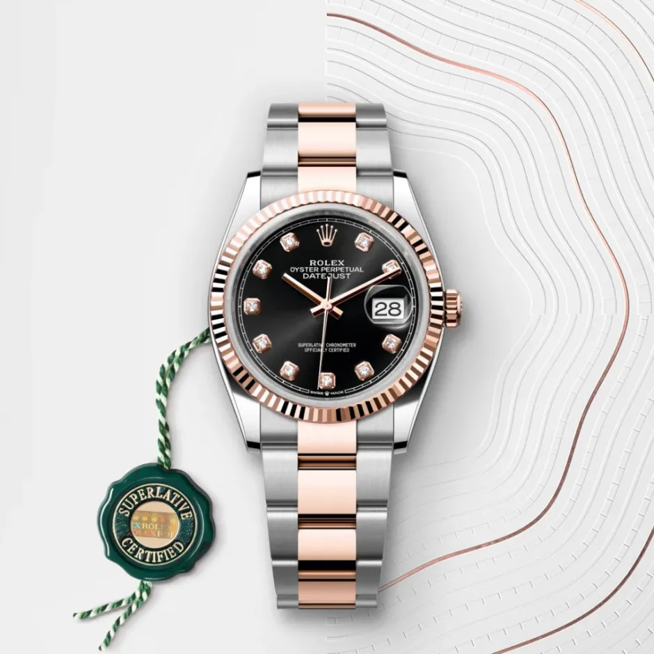 rolex Datejust 36 Oyster, 36 mm, Oystersteel and Everose gold M126231-0020