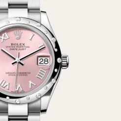 rolex  Datejust 31 Oyster, 31 mm, Oystersteel, white gold and diamonds M278344RBR-0021