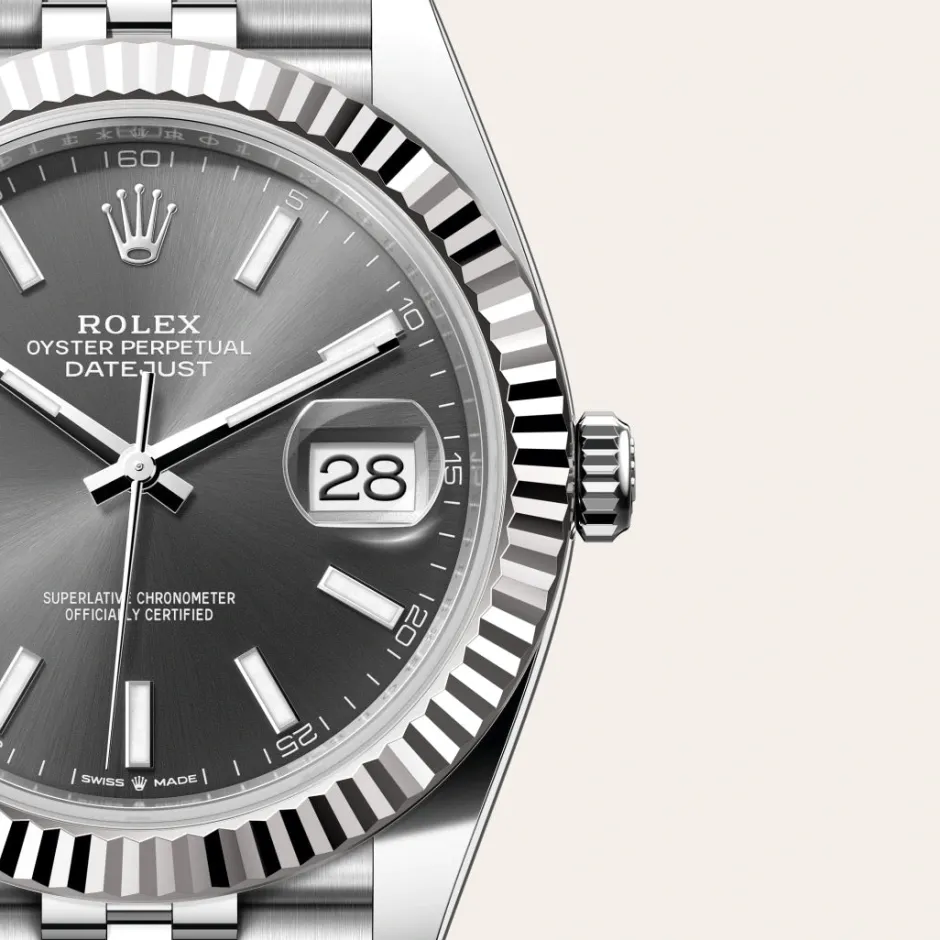 rolex Datejust 41 Oyster, 41 mm, Oystersteel and white gold M126334-0014