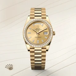 rolex Day-Date 40 Oyster, 40 mm, yellow gold and diamonds M228348RBR-0002