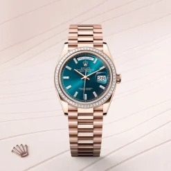 rolex Day-Date 36 Oyster, 36 mm, Everose gold and diamonds M128395TBR-0032