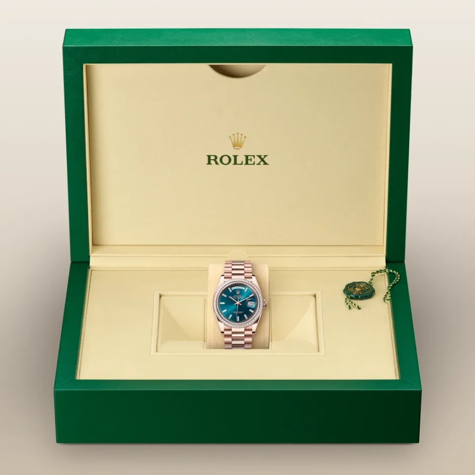 rolex Day-Date 36 Oyster, 36 mm, Everose gold and diamonds M128395TBR-0032