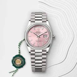 rolex Day-Date 36 Oyster, 36 mm, white gold and diamonds M128399TBR-0029