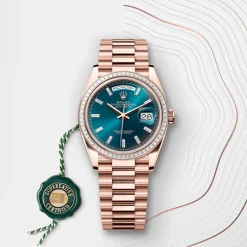 rolex Day-Date 36 Oyster, 36 mm, Everose gold and diamonds M128395TBR-0032