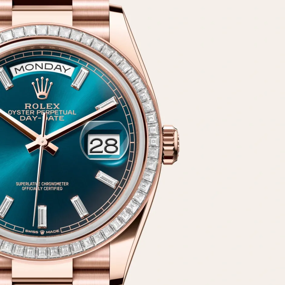 rolex Day-Date 36 Oyster, 36 mm, Everose gold and diamonds M128395TBR-0032