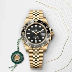 rolex GMT-Master II Oyster, 40 mm, yellow gold M126718GRNR-0001