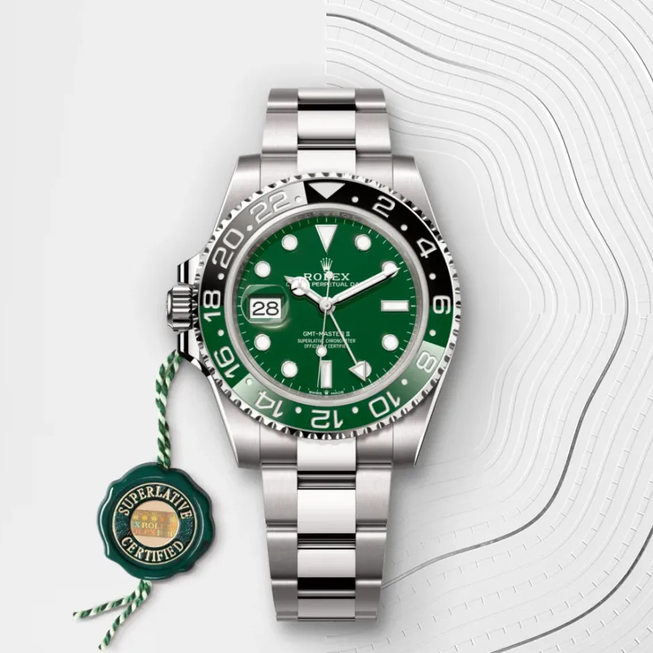 rolex GMT-Master II Oyster, 40 mm, white gold M126729VTNR-0001
