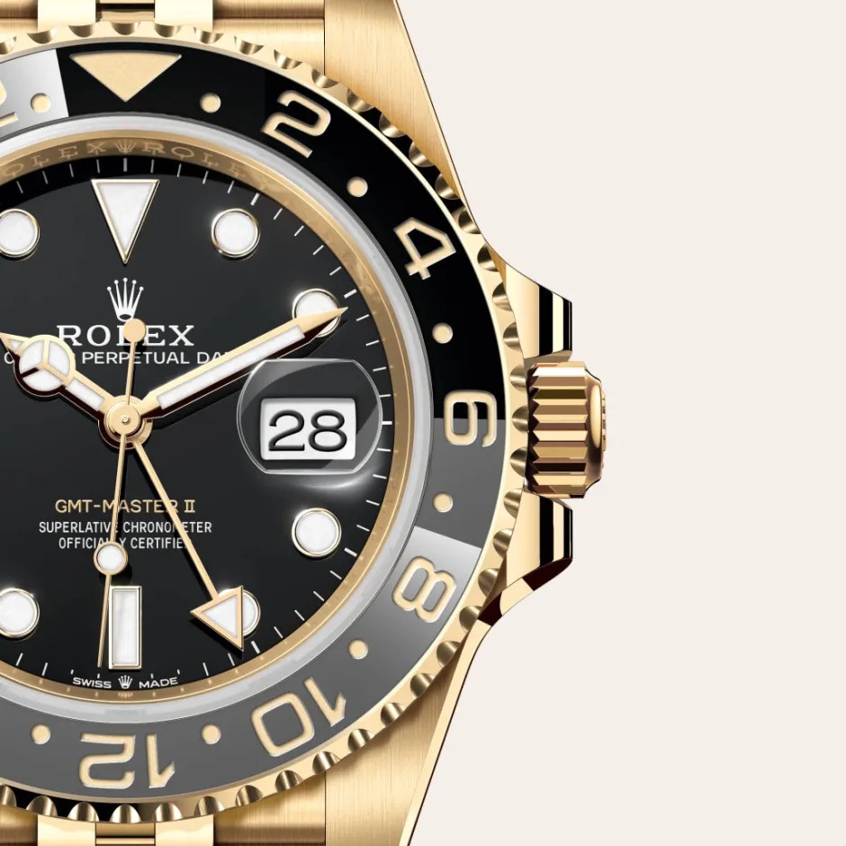 rolex GMT-Master II Oyster, 40 mm, yellow gold M126718GRNR-0001