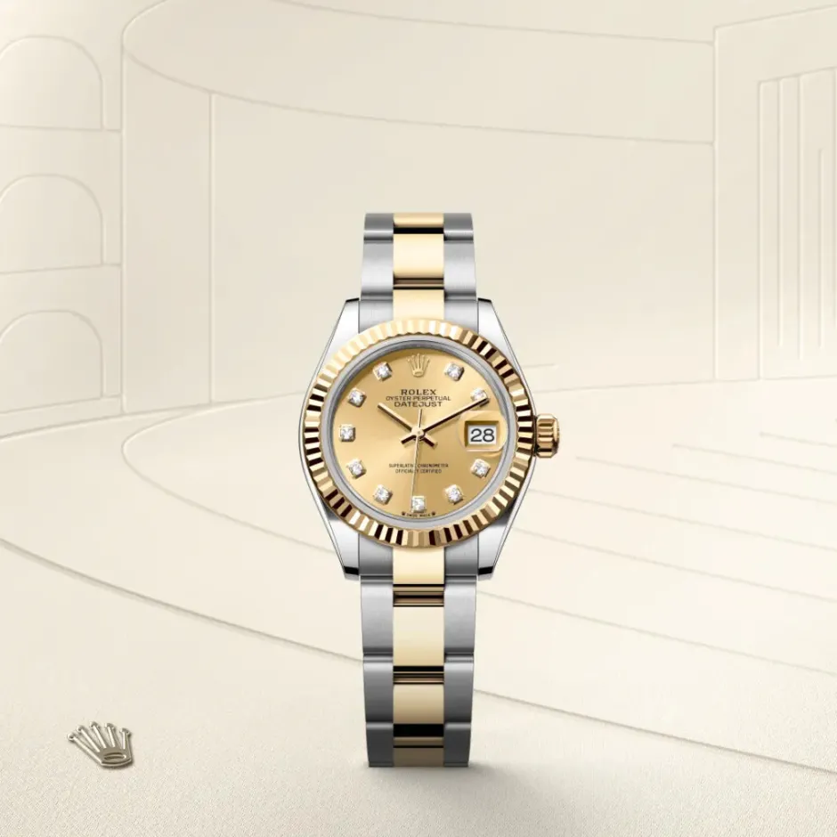 rolex Lady-Datejust Oyster, 28 mm, Oystersteel and yellow gold M279173-0012