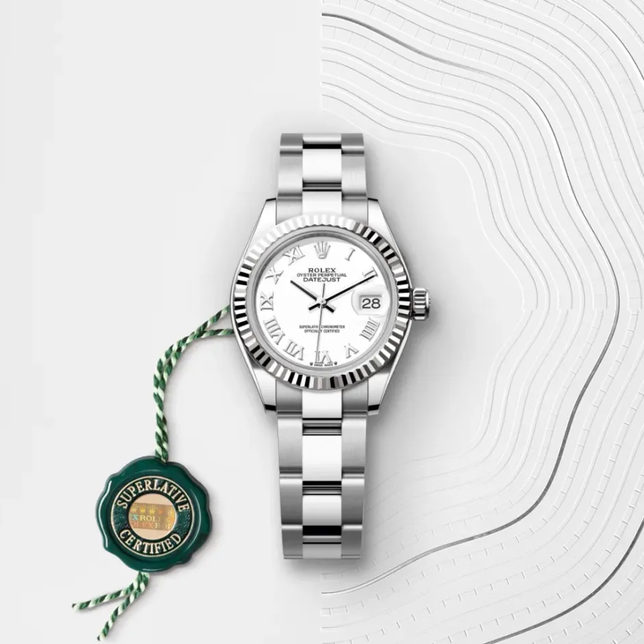 rolex Lady-Datejust Oyster, 28 mm, Oystersteel and white gold M279174-0020