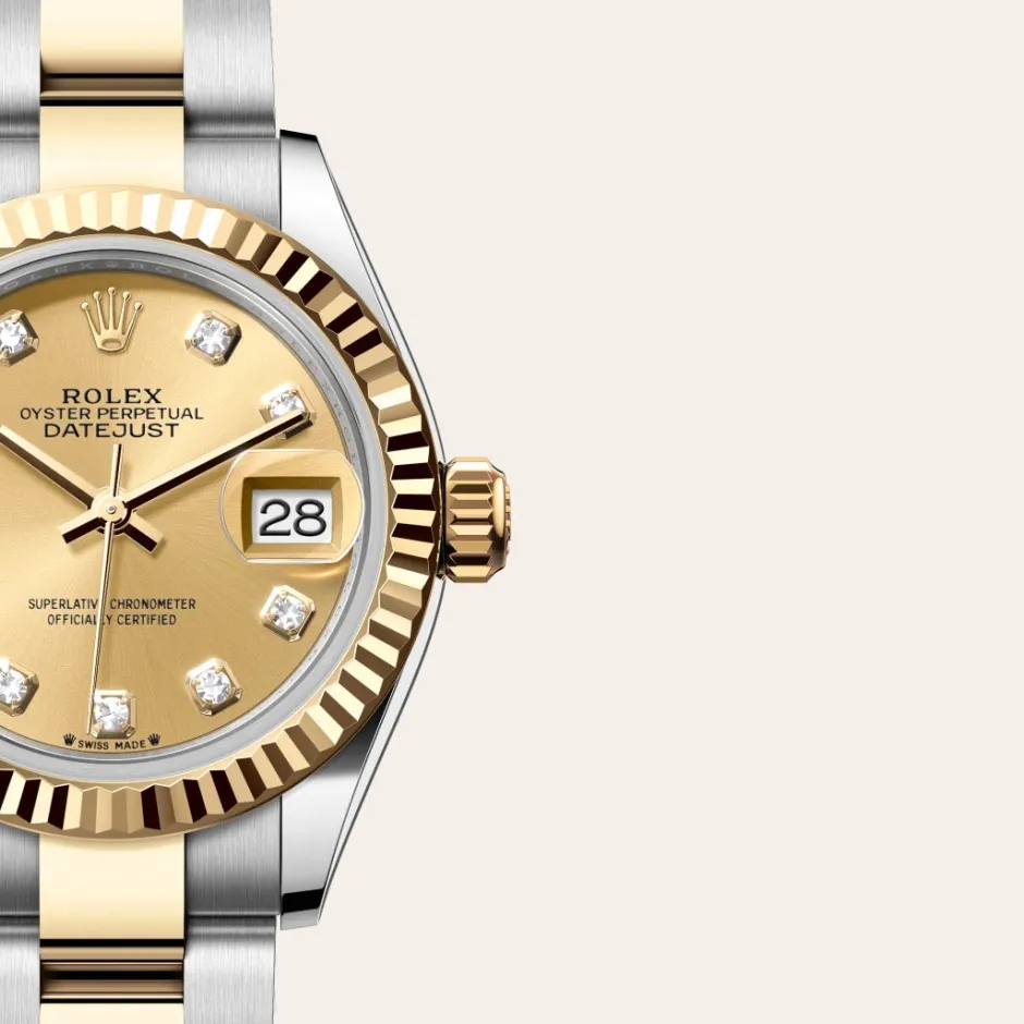 rolex Lady-Datejust Oyster, 28 mm, Oystersteel and yellow gold M279173-0012