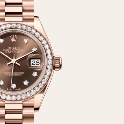 rolex Lady-Datejust Oyster, 28 mm, Everose gold and diamonds M279135RBR-0001