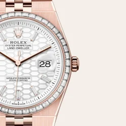rolex Land-Dweller 36 Oyster, 36 mm, Everose gold and diamonds M127285TBR-0002