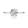 Zadok Collection Round Solitaire Thin Band Engagement Ring