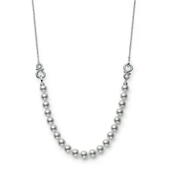 Mikimoto Ruyi Collection Akoya Cultured Pearl Adjustable Necklace