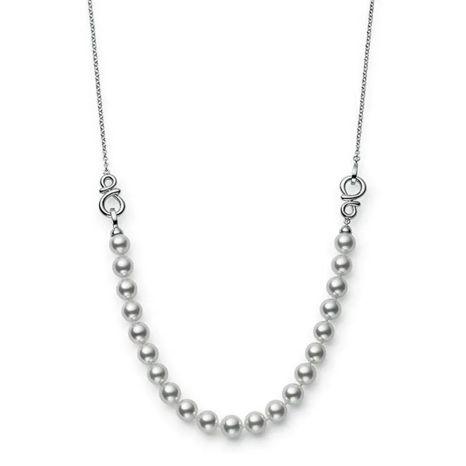 Mikimoto Ruyi Collection Akoya Cultured Pearl Adjustable Necklace