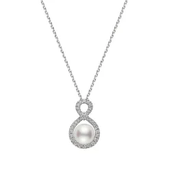 Mikimoto Ruyi Collection Akoya Cultured Pearl And Diamond Pedant