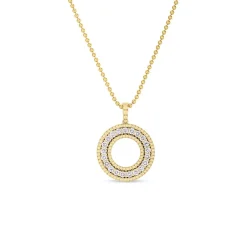 Roberto Coin Siena Large Diamond Circle Necklace