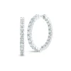 Roberto Coin Small Inside Outside Diamond Hoop Earrings