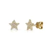 Zadok Collection Star Pave Stud Diamond Earrings 0.2ctw