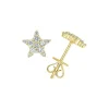 Zadok Collection Star Stud Diamond Earrings 0.34ctw
