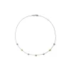 Ippolita Stardust 7 Station Bezel Round Diamond Necklace