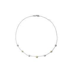 Ippolita Stardust 7 Station Bezel Round Diamond Necklace