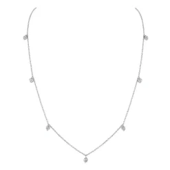 Zadok Collection Station Diamond Necklace 0.59ctw