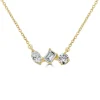 Zadok Collection 3 Stone Diamond Necklace