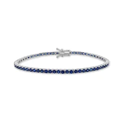 Zadok Collection Tennis 7in Blue Sapphire Bracelet