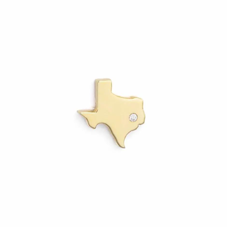 Zadok Collection Texas HTX Single Stud Diamond Earring (set of 2)