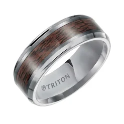 Women Zadok Collection Triton 8mm Tungsten Men's Wedding Band - 11-2799C-G