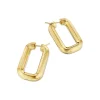 Zadok Collection Tubular Gold Hoop Earrings