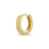 Zoe Chicco Wide Extra Small Hinge Huggie Hoop