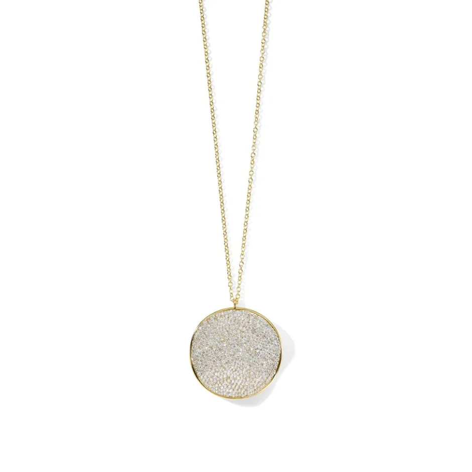 Ippolita XL Flower Pendent Necklace With Diamonds