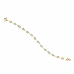 Zadok Collection Yellow Gold Alternating Multi-Shaped Diamond Tennis Bracelet